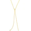 Baguette Diamond Lariat Necklace