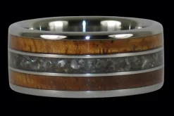 Big Kahuna Black Pearl Titanium Ring