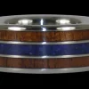 Big Kahuna Titanium Ring with Lapis