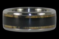 Black Ebony Titanium Ring Band