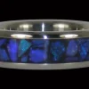 Black Opal Hawaii Titanium Ring Band