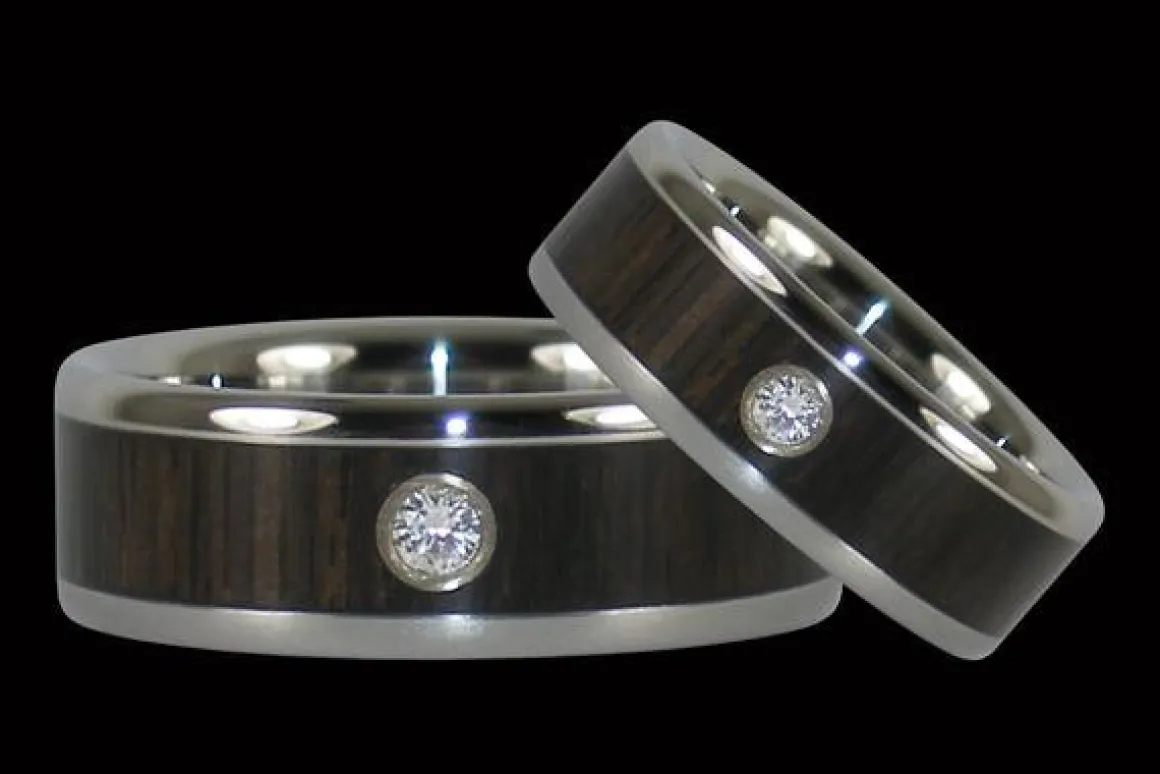 Blackwood Diamond Titanium Ring