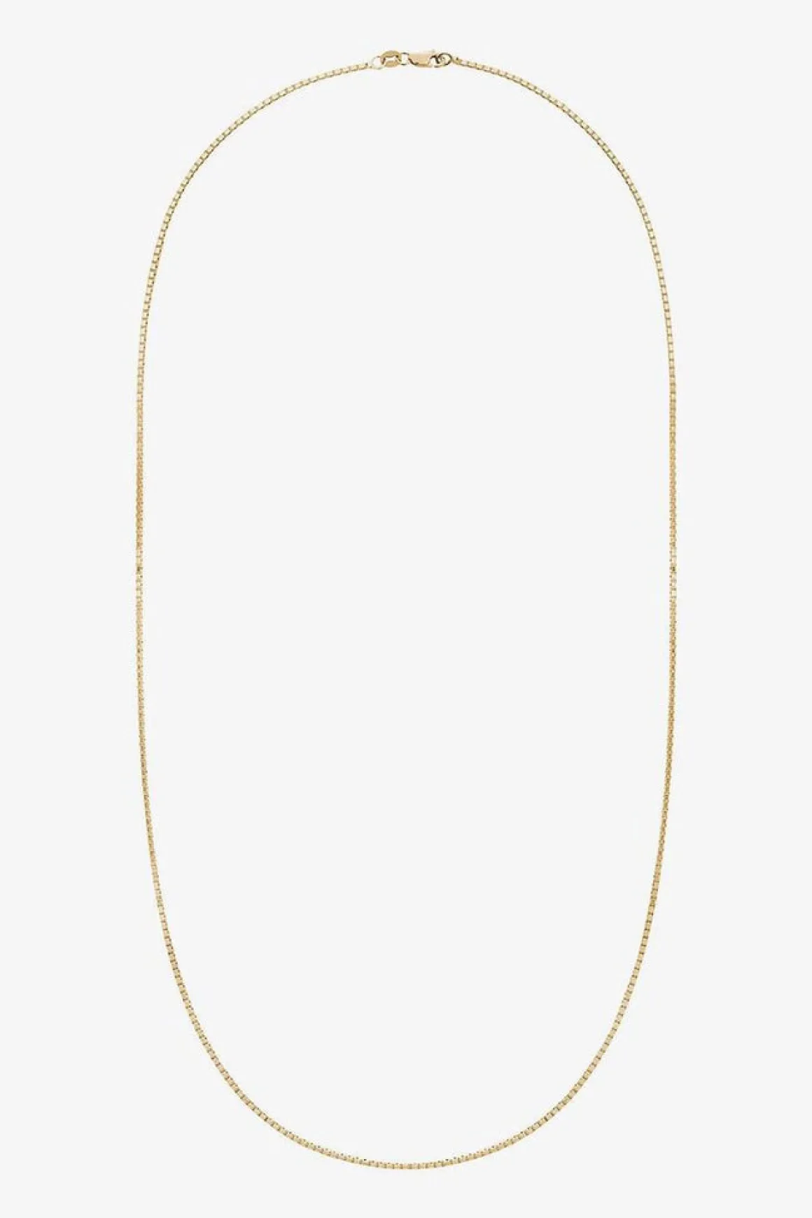 Classic Gold Box Chain Necklace
