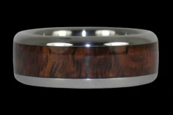 Dark Koa Narrow Hawaii Titanium Ring