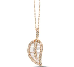 Diamond Leaf Necklace