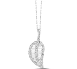 Diamond Leaf Necklace