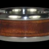 Hawaii Titanium Ring Band with Koa Wood Inlays