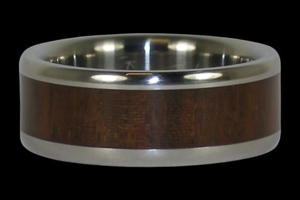 Ipe Wood Titanium Ring