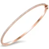 18K gold bangle with 0.83 CT diamonds