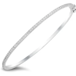 18K gold bangle with 0.83 CT diamonds