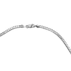 14K White Gold Curb Chain