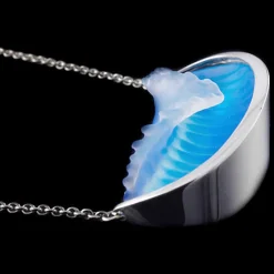 14K White Gold Ultimate Wave Pendant