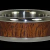 Kiawe Wood Hawaii Titanium Ring
