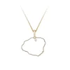 14ky "Kauai" Pendant with .03ct Diamond (for HANALEI)