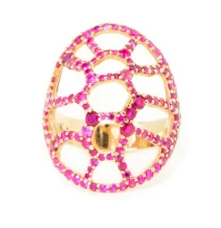 La Tortuga Cocktail Ring Pink