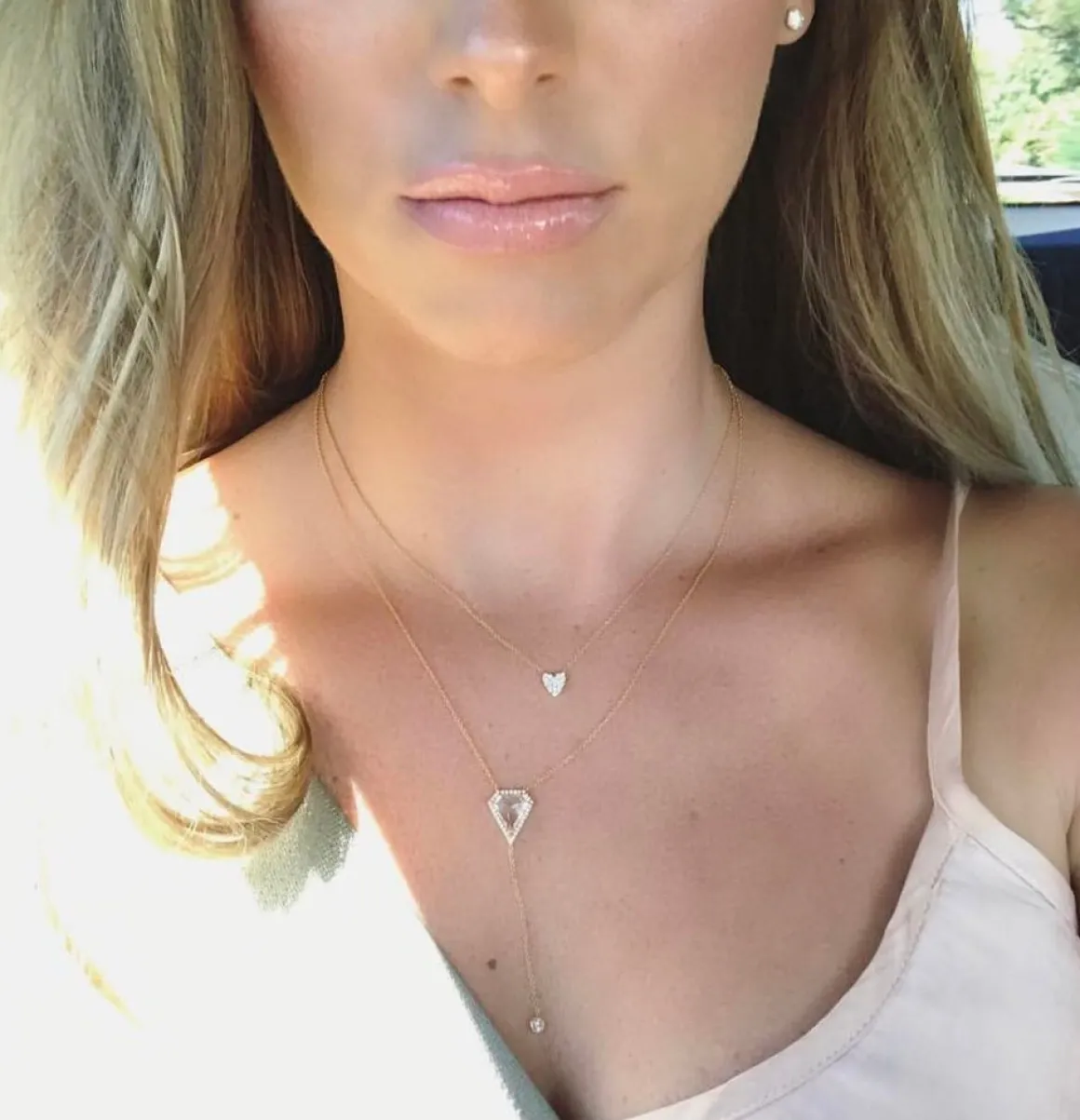 LOVE FOR LAHAINA Ruby Heart Necklace