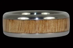Mango Wood Titanium Ring Band