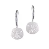 10mm 14k Sand Dollar Earring with 10 diamonds