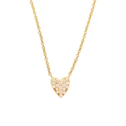 Pavè Diamond Heart Necklace