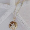 Radiant Sand Dollar Pendant Necklace