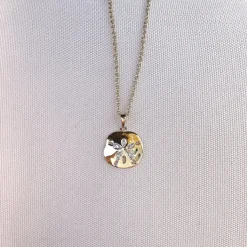 Radiant Sand Dollar Pendant Necklace