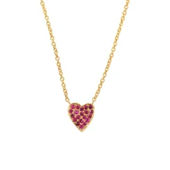 Ruby Heart Necklace
