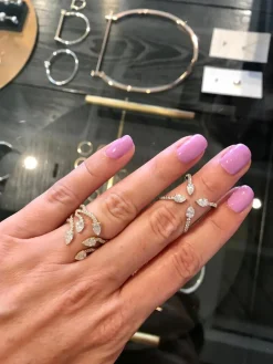 Sea Drift Pear Diamond Ring