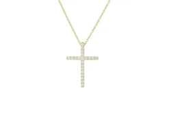 Signature Diamond Cross Necklace (Large)