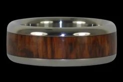 Snakewood Titanium Ring