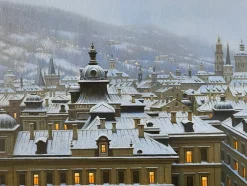 SNOWY EVENING IN PRAGUE