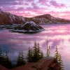 SUNSET AT CRATER LAKE