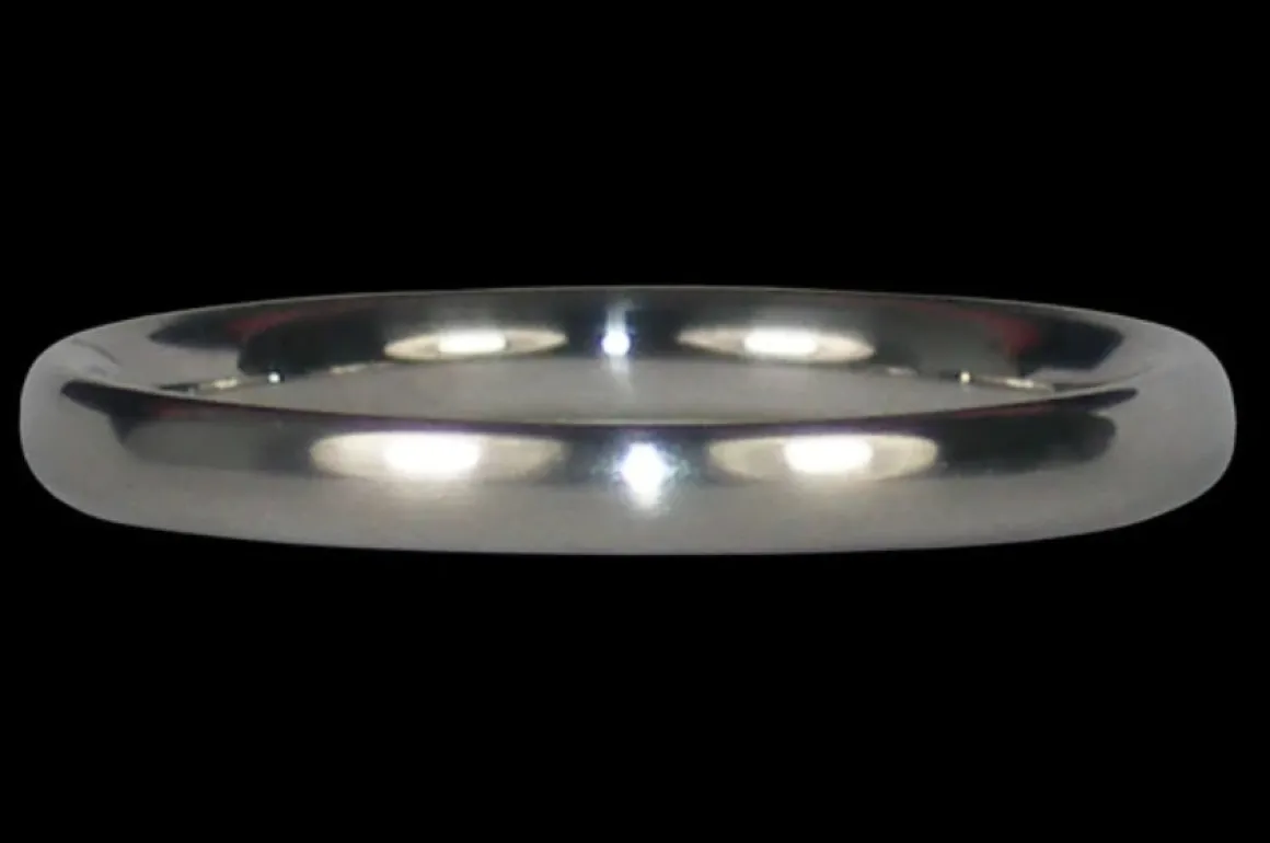 Thin Titanium Ring Band to Stack