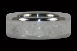 White Pearl Hawaii Titanium Ring